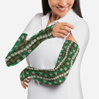 Pikake Maile Tiare Lei Arm Sleeves Omaomao Lauhala Pattern