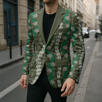Pikake Maile Tiare Lei Blazer Omaomao Lauhala Pattern
