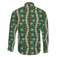 Pikake Maile Tiare Lei Family Matching Mermaid Dress and Hawaiian Shirt Omaomao Lauhala Pattern