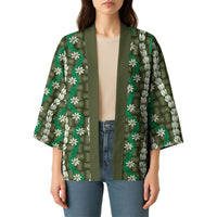 Pikake Maile Tiare Lei Kimono Omaomao Lauhala Pattern