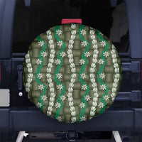 Pikake Maile Tiare Lei Spare Tire Cover Omaomao Lauhala Pattern