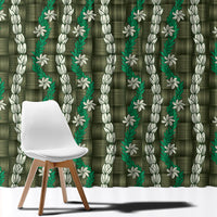 Pikake Maile Tiare Lei Window Curtain Omaomao Lauhala Pattern
