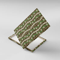 Pikake Maile Tiare Lei Canvas Wall Art Natural Lauhala Pattern