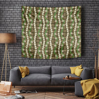Pikake Maile Tiare Lei Tapestry Natural Lauhala Pattern