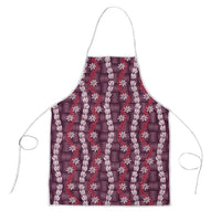 Pikake Maile Tiare Lei Apron Akala Lauhala Pattern