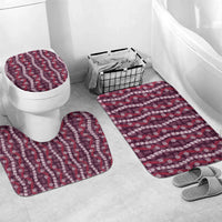 Pikake Maile Tiare Lei Bathroom Set Akala Lauhala Pattern