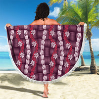 Pikake Maile Tiare Lei Beach Blanket Akala Lauhala Pattern