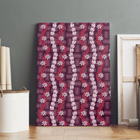 Pikake Maile Tiare Lei Canvas Wall Art Akala Lauhala Pattern
