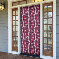 Pikake Maile Tiare Lei Door Cover Akala Lauhala Pattern