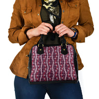 Pikake Maile Tiare Lei Shoulder Handbag Akala Lauhala Pattern