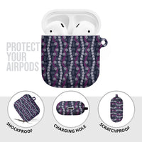 Pikake Maile Tiare Lei AirPods Case Poni Lauhala Pattern