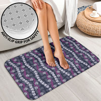Pikake Maile Tiare Lei Bathroom Set Poni Lauhala Pattern