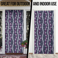 Pikake Maile Tiare Lei Door Cover Poni Lauhala Pattern