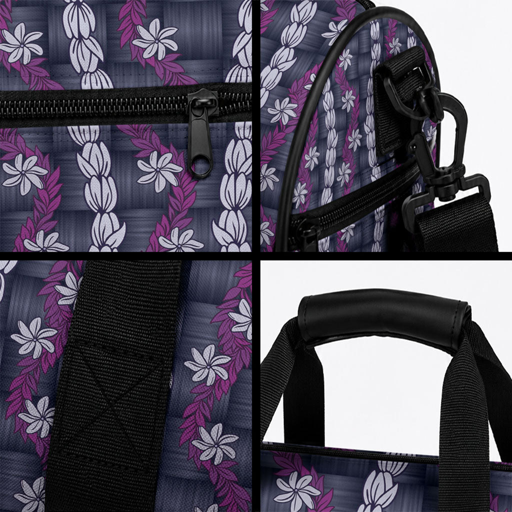 Pikake Maile Tiare Lei Duffle Bag Poni Lauhala Pattern LT01 - Polynesian Pride