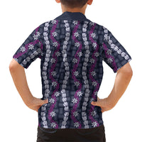 Pikake Maile Tiare Lei Family Matching Mermaid Dress and Hawaiian Shirt Poni Lauhala Pattern