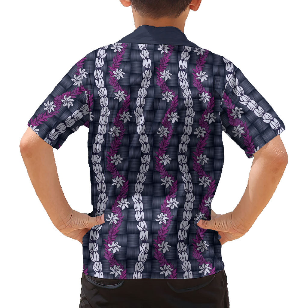 Pikake Maile Tiare Lei Family Matching Summer Maxi Dress and Hawaiian Shirt Poni Lauhala Pattern