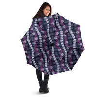 Pikake Maile Tiare Lei Umbrella Poni Lauhala Pattern