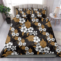 Hawaiian Hibiscus Tribal Floral Brown Bedding Set Polynesian Tapa Pattern - Polynesian Pride