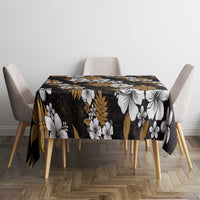 Hawaiian Hibiscus Tribal Floral Brown Tablecloth Polynesian Tapa Pattern - Polynesian Pride