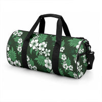Hawaiian Hibiscus Tribal Floral Green Duffle Bag Polynesian Tapa Pattern LT01 - Polynesian Pride