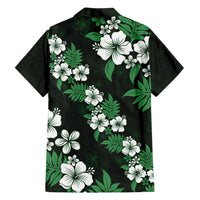 Hawaiian Hibiscus Tribal Floral Green Family Matching Puletasi and Hawaiian Shirt Polynesian Tapa Pattern - Polynesian Pride
