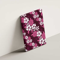 Hawaiian Hibiscus Tribal Floral Pink Canvas Wall Art Polynesian Tapa Pattern - Polynesian Pride