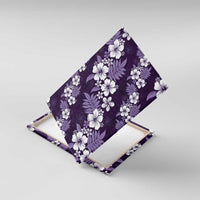 Hawaiian Hibiscus Tribal Floral Purple Canvas Wall Art Polynesian Tapa Pattern - Polynesian Pride