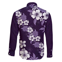 Hawaiian Hibiscus Tribal Floral Purple Family Matching Puletasi and Hawaiian Shirt Polynesian Tapa Pattern - Polynesian Pride