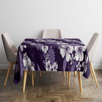 Hawaiian Hibiscus Tribal Floral Purple Tablecloth Polynesian Tapa Pattern - Polynesian Pride