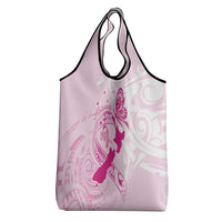 Aotearoa Breast Cancer Grocery Bag New Zealand Maori Pattern