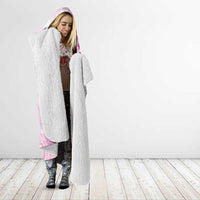 Personalised Aotearoa Breast Cancer Hooded Blanket New Zealand Maori Pattern