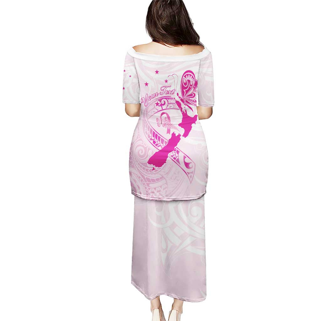 Personalised Aotearoa Breast Cancer Puletasi New Zealand Maori Pattern
