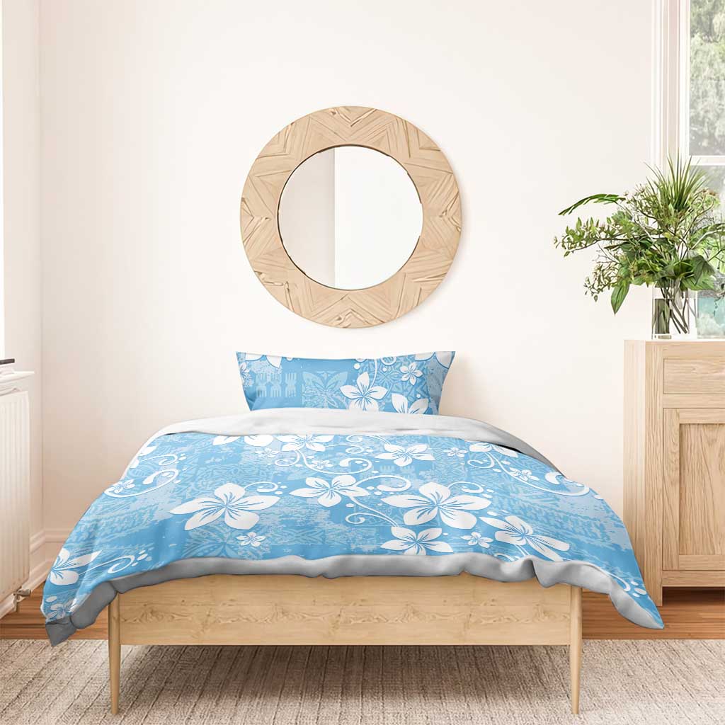 Fiji Tapa Pattern Bedding Set Plumeria Floral LT01 - Polynesian Pride