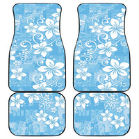 Fiji Tapa Pattern Car Mats Plumeria Floral