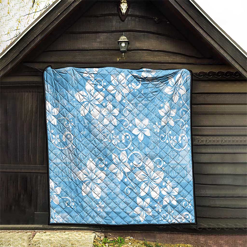 Fiji Tapa Pattern Quilt Plumeria Floral LT01 - Polynesian Pride