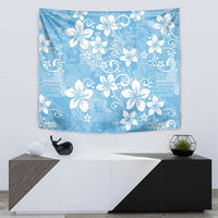 Fiji Tapa Pattern Tapestry Plumeria Floral LT01 - Polynesian Pride