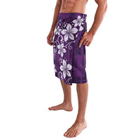 Plumeria Floral Tapa Pattern Amethyst Purple Lavalava