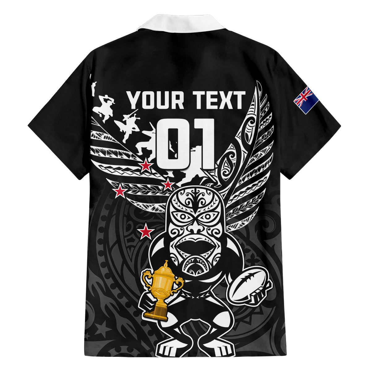 Custom New Zealand Silver Fern Rugby Family Matching Long Sleeve Bodycon Dress and Hawaiian Shirt Aotearoa Champion 2023 World Cup LT01 - Polynesian Pride