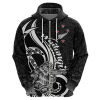 New Zealand Waitangi Day Hoodie Aotearoa Te Tiriti O Waitangi Kiwi Black Version LT01 - Polynesian Pride