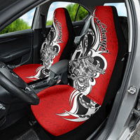 New Zealand Waitangi Day Car Seat Cover Aotearoa Te Tiriti O Waitangi Kiwi Red Version LT01 - Polynesian Pride