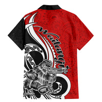 New Zealand Waitangi Day Family Matching Mermaid Dress and Hawaiian Shirt Aotearoa Te Tiriti O Waitangi Kiwi Red Version LT01 - Polynesian Pride