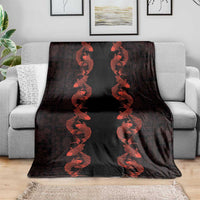 Hawaii Japan Koi Fish Red Blanket Tapa Pattern LT01 - Polynesian Pride