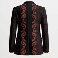 Hawaii Japan Koi Fish Red Blazer Tapa Pattern LT01 - Polynesian Pride