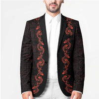 Hawaii Japan Koi Fish Red Blazer Tapa Pattern LT01 - Polynesian Pride