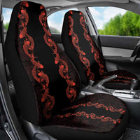 Hawaii Japan Koi Fish Red Car Seat Cover Tapa Pattern LT01 - Polynesian Pride