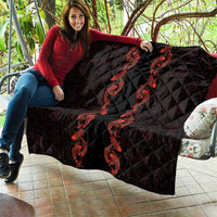 Hawaii Japan Koi Fish Red Quilt Tapa Pattern LT01 - Polynesian Pride