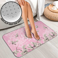 Cranes Sakura Floral Pink Pastel Bathroom Set Hawaii Japan Culture LT01 - Polynesian Pride