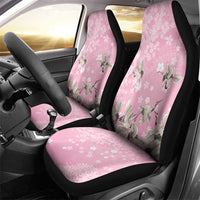 Cranes Sakura Floral Pink Pastel Car Seat Cover Hawaii Japan Culture LT01 - Polynesian Pride