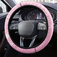 Cranes Sakura Floral Pink Pastel Steering Wheel Cover Hawaii Japan Culture LT01 - Polynesian Pride