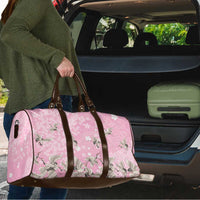 Cranes Sakura Floral Pink Pastel Travel Bag Hawaii Japan Culture LT01 - Polynesian Pride